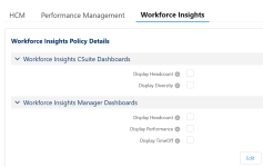 screenshot of the workfoce insights tab